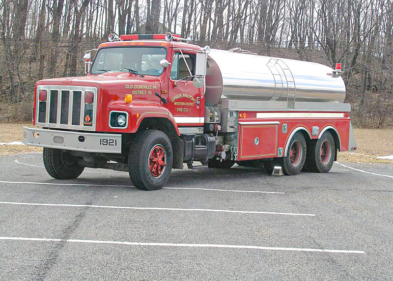 Upper milford fire tanker truck